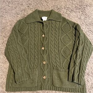 Le Lis Olive Knit Sweater/Cardigan